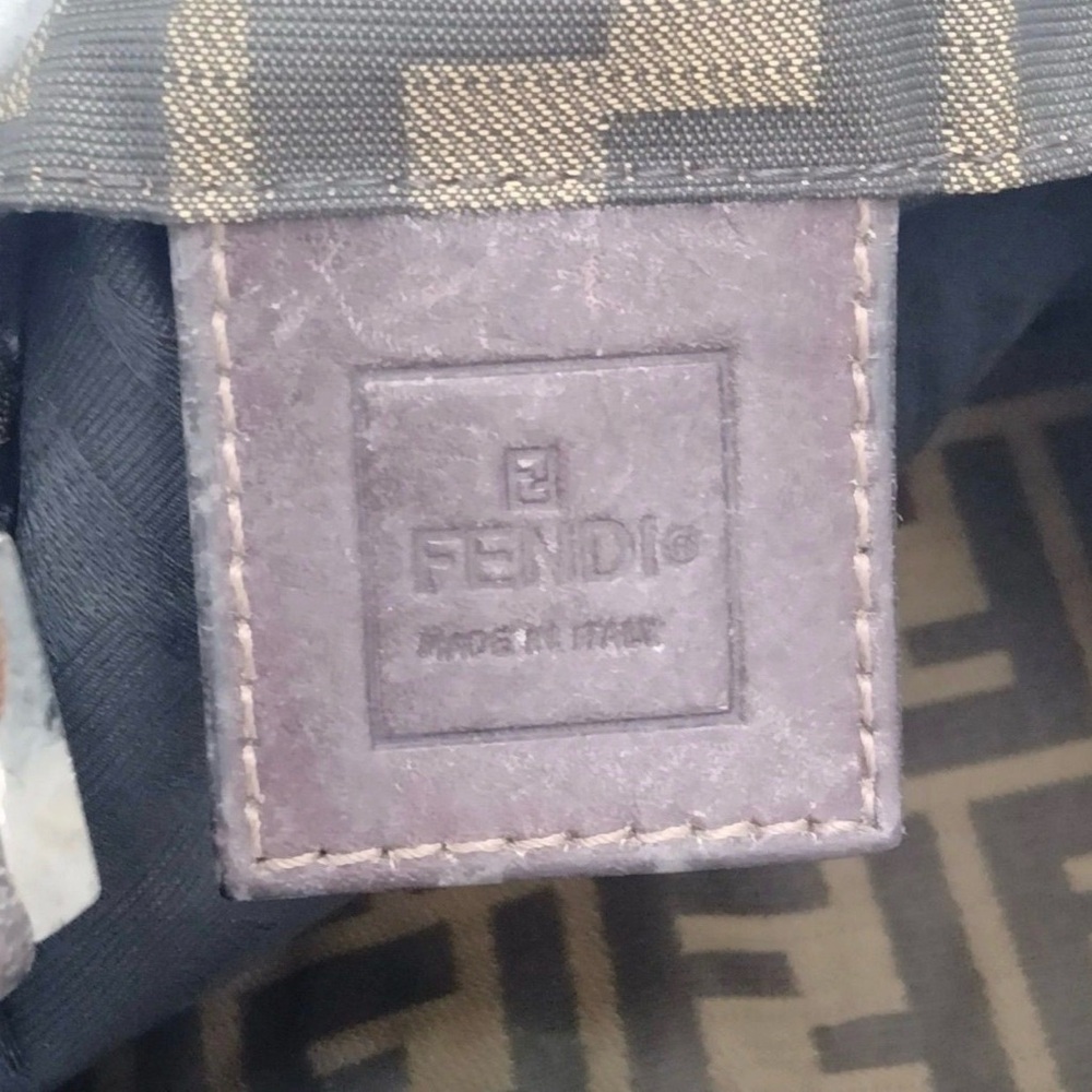 Fendi shoulder tote Zucca FF monogram canvas brown large bag - Picture 8 of 11